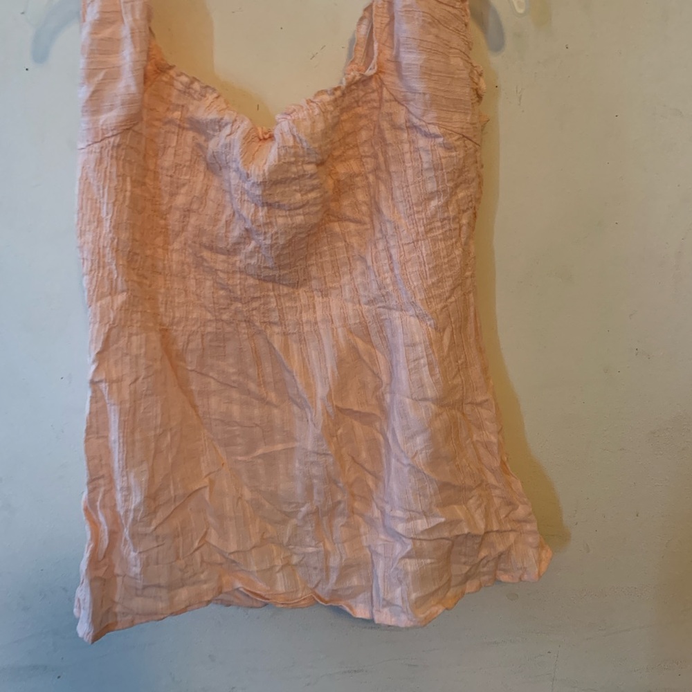 No Boundaries Pink Ruched Fitted Camisole